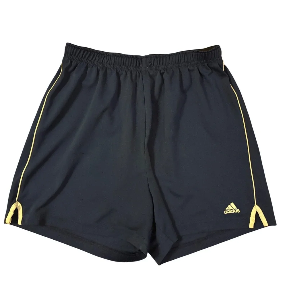 Adidas Navy Blue Athletic Shorts Vintage‎ Y2K Soccer Running Mens Medium 275192